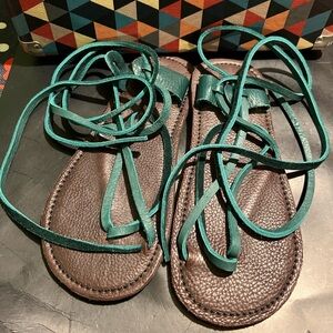 Etsy Seller Tread Light 8-9 Barefoot Gladiator Tread Light Leather Strap